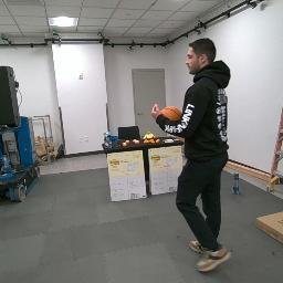 Real frame of a person in a lab